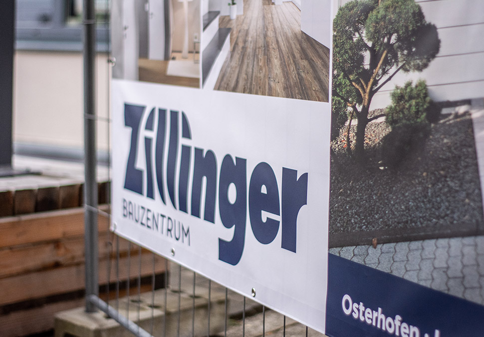 Bauzaunbanner: Werbemittel | Profi-Bereich | Bauzentrum Zillinger