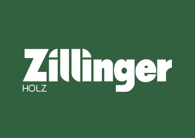 Logo von Zillinger Holz: Weiß auf Grün | Bauzentrum Zillinger in Osterhofen